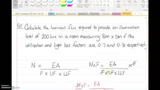 Lumen Method Lighting Calculation Example [upl. by Ase]