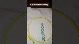 Simple Embroidery Design embroidery embroiderydesign youtubeshorts sewing shorts [upl. by Artenek157]