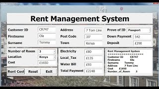 How to Create Rent Management System in Microsoft Excel Using VBA  Full Tutorial [upl. by Roman991]