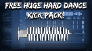 FREE HUGE HARD DANCE KICKS PACK READ THE DESCRIPTION [upl. by Gnilsia]