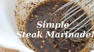 DIY SIMPLE STEAK MARINADE [upl. by Ekle]