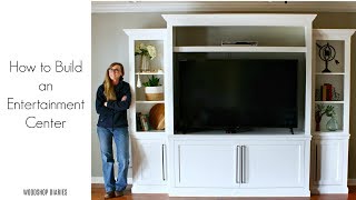 How to Build a Large DIY Entertainment Center [upl. by Billy]