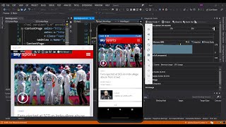 WebView in XamarinForms using Visual Studio 2019  Getting Started [upl. by Ilyak]