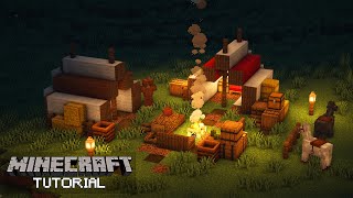 Minecraft How To Build a Campsite Tutorial [upl. by Amathiste]