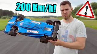 1100€ RC Auto hebt ab bei 200 Kmh auf dem FLUGPLATZ  Arrma Limitless Speedtest EXTREM [upl. by Stefanie]