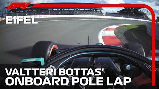 Valtteri Bottas Pole Lap  2020 Eifel Grand Prix  Pirelli [upl. by Ecinev819]