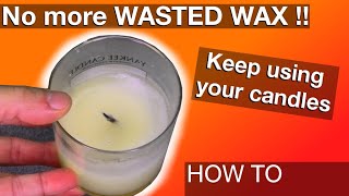 How to REUSE Candle Wax STOP wasting wax [upl. by Howie807]