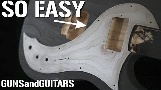 CHEAP and EASY DIY sheet metal pickguard [upl. by Eninaej391]