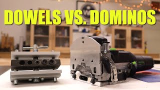 Festool Domino Vs Dowels  Strength Test [upl. by Auqinimod]