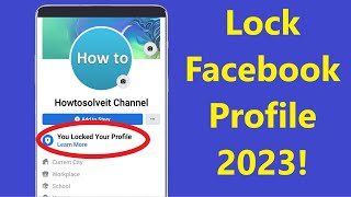 How to Lock Facebook Profile 2024  Howtosolveit [upl. by Waki]