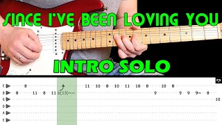 SINCE IVE BEEN LOVING YOU  Guitar lesson  Guitar intro solo with tabs  Led Zeppelin [upl. by Sirred]