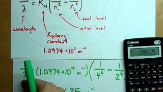 Wavelength of Light Released from Hydrogen [upl. by Bartholomew]