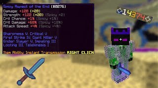 How To One Shot Zealots With Aspect Of The End  Hypixel Skyblock [upl. by Aislehc]