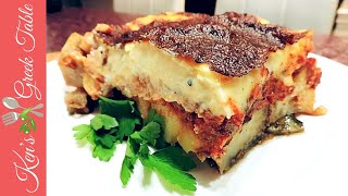 How To Make Moussaka  No Fry Light Moussaka Recipe [upl. by Ellenwad]