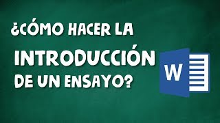 CÓMO HACER LA INTRODUCCIÓN DE UN ENSAYO ACADÉMICO [upl. by Stronski]