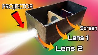 How to make Projector with real lens arrangement Smartphone Projector [upl. by Molloy102]