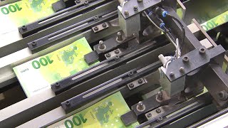 How euro banknotes are produced [upl. by Eisset]