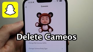 Snapchat How to Remove Cameos Quick [upl. by Erickson48]