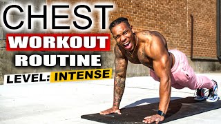 15 MINUTE INTENSE CHEST WORKOUTNO EQUIPMENT [upl. by Christina]