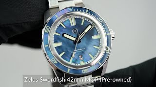 Zelos Swordfish 42mm MOP Preowned [upl. by Yessak]