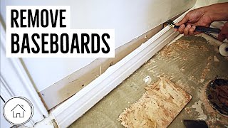 How to remove baseboards  NO DAMAGE [upl. by Otis]