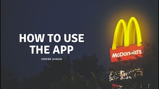 McDonald’s – How to use the new McDonald’s app [upl. by Gregg110]