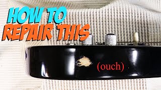 How To Repair A Chip In A Guitar Finish [upl. by Eniretak631]