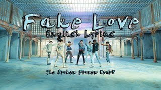 Fake Love MV  BTS  English Lyrics [upl. by Cathee]