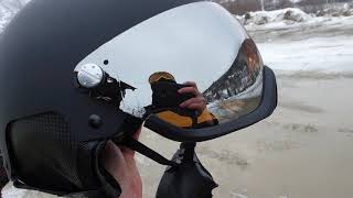 Crivit PRO Lidl Skihelm Met Vizier Test Review [upl. by Reivazx387]