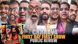 CHHAAVA  Public Honest Review  First Day First Show  Chhatrapati Sambhaji Maharaj  Vicky Kaushal [upl. by Leibrag635]