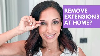 Remove Lash Extensions at Home  Eye Doctor Tries It [upl. by Eirojram]