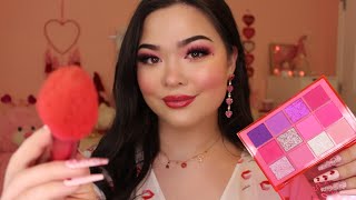 ASMR Doing Your Valentines Day Makeup 💗 [upl. by Eannej]