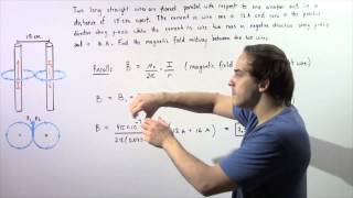 Magnetic Field Midway Between Two AntiParallel Wires [upl. by Akelam640]