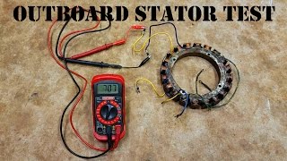 How To Test An Outboard Stator  The EASY Way [upl. by Refanej]