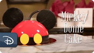 DIY HowTo Make Mickey Dome Cake at Amorette’s Patisserie  Disney Springs [upl. by Rabassa]