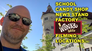 Willy Wonka FILMING LOCATIONS  Then and Now  SchoolCandy ShopFactory  Munich Germany [upl. by Aronle]