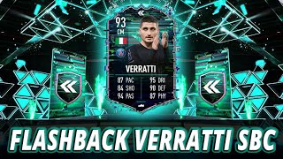 FIFA 22 FLASHBACK VERRATTI SBC CHEAPEST SOLUTION  NO LOYALTY [upl. by Ainuj]