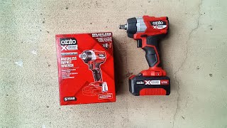 Ozito PXC 18V Brushless Impact Wrench review and test part 1 [upl. by Ahtibbat]