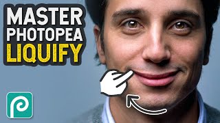 How to use the LIQUIFY Tool in Photopea Photopea Fundamentals [upl. by Stoat]