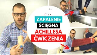 ZAPALENIE ŚCIĘGNA ACHILLESA  TOP 3 ĆWICZENIA [upl. by Edlitam]