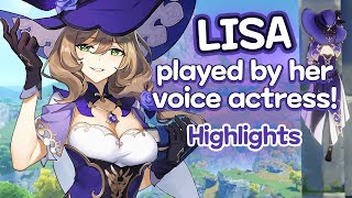 Rie Tanaka Lisas voice actress plays as Lisa  Genshin Impact  Stream highlights [upl. by Mich]