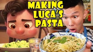 Making LUCA’S Official Pasta Recipe from Pixar Movie  Life After College Ep 710 [upl. by Kcin556]