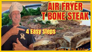 AIR FRYER T BONE STEAK 4 EASY STEPS  Richard in the kitchen [upl. by Audri]