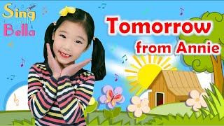 Tomorrow Song from Annie with Lyrics  Sing with Bella [upl. by Eiduam]