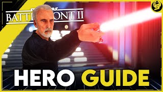 COUNT DOOKU  Updated Hero Guide 2021  STAR WARS Battlefront 2 [upl. by Kensell]