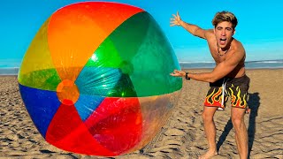 COMPRE LA PELOTA INFLABLE DE PLAYA MAS GRANDE DEL MUNDO  ES GIGANTE [upl. by Zak]