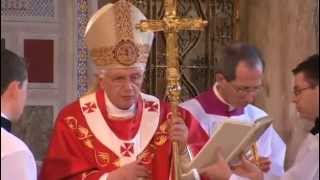 Pope Benedict XVI Mass in Westminster Cathedral  Full Video [upl. by Nuawed]