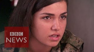 Islamic State are afraid to see women with guns  BBC News [upl. by Tirza764]