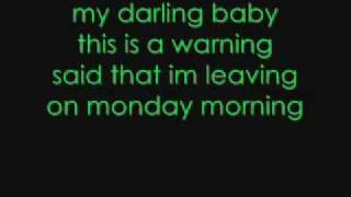 Melanie Fiona  Monday Morning lyrics HQ [upl. by Kaden749]