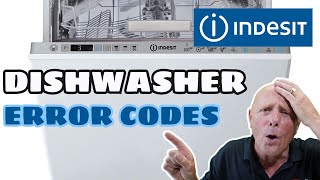 Indesit dishwasher error codes and faults Flashing lights Diagnostic fault finding [upl. by Birmingham]